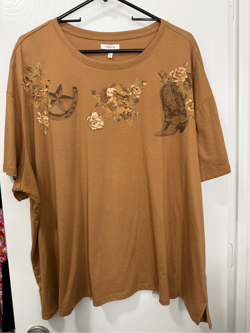 NWT Maurice’s western short sleeve blouse